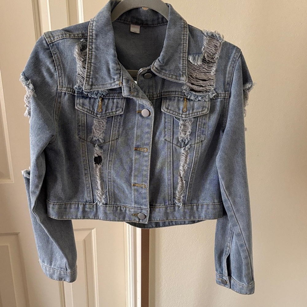 Distressed Denim Jacket